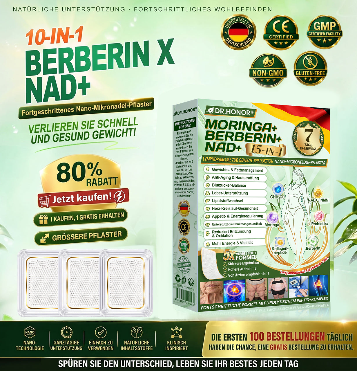 🇩🇪 𝐎𝐟𝐟𝐢𝐜𝐢𝐚𝐥𝐞𝐫 𝐃𝐞𝐮𝐭𝐬𝐜𝐡𝐥𝐚𝐧𝐝-𝐒𝐡𝐨𝐩 | 🧑‍⚕️🩺 𝐃𝐑.𝐇𝐎𝐍𝐎𝐑® 𝐋𝐲𝐦𝐩𝐡𝐝𝐫𝐚𝐢𝐧𝐚𝐠𝐞 𝐒𝐜𝐡𝐥𝐚𝐧𝐤𝐡𝐞𝐢𝐭𝐬-𝐍𝐚𝐧𝐨-𝐌𝐢𝐤𝐫𝐨𝐧𝐚𝐝𝐞𝐥-𝐏𝐟𝐥𝐚𝐬𝐭𝐞𝐫 — 𝐄𝐢𝐧𝐦𝐚𝐥 𝐭ä𝐠𝐥𝐢𝐜𝐡, 𝐬𝐢𝐜𝐡𝐭𝐛𝐚𝐫𝐞 𝐄𝐫𝐠𝐞𝐛𝐧𝐢𝐬𝐬𝐞 𝐢𝐧 𝟕 𝐓𝐚𝐠𝐞𝐧