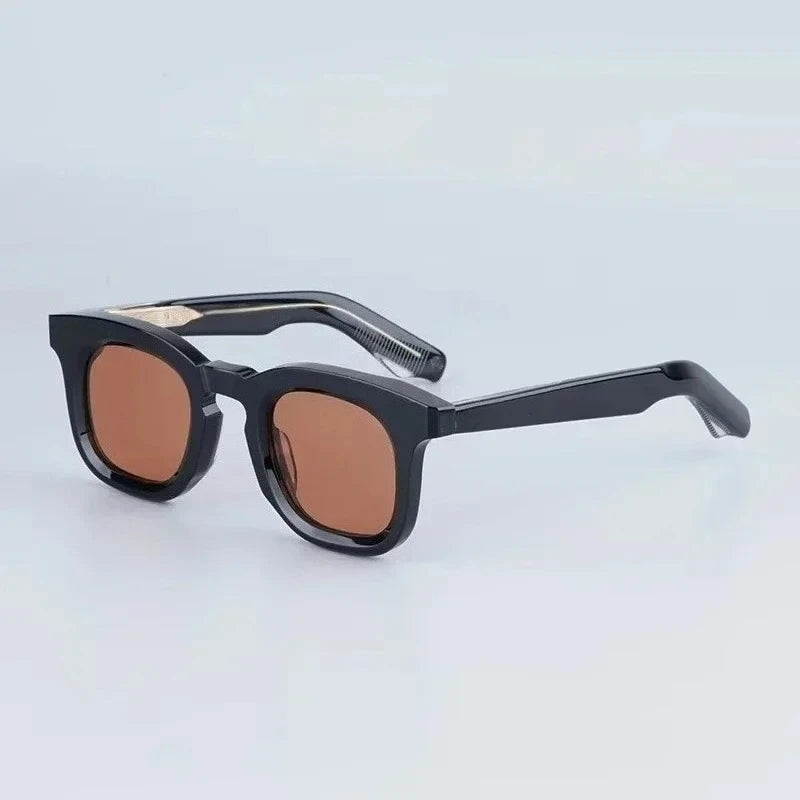 JMM Devaux Acetate Rectangle Sunglasses Uv400 Men and Women High Quality Classical Handmade Prescription Eyeglasses with Case