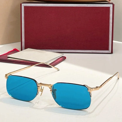 FONDA pure titanium frameless sunglasses - top-quality fashionable luxury accessories designed for both men and women with UV400