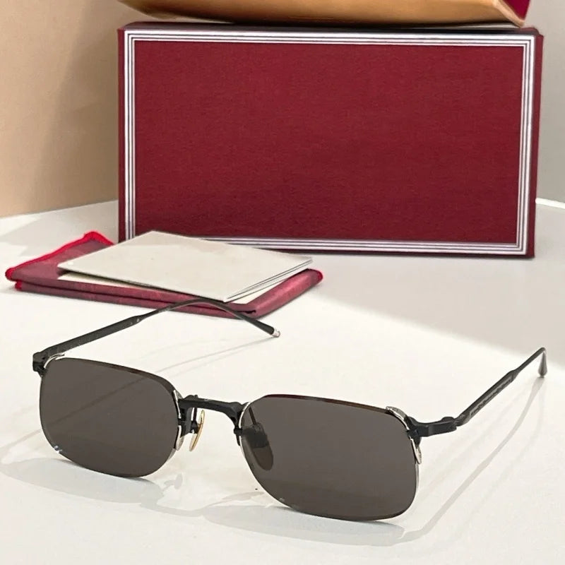 FONDA pure titanium frameless sunglasses - top-quality fashionable luxury accessories designed for both men and women with UV400
