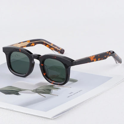 JMM Devaux Acetate Rectangle Sunglasses Uv400 Men and Women High Quality Classical Handmade Prescription Eyeglasses with Case