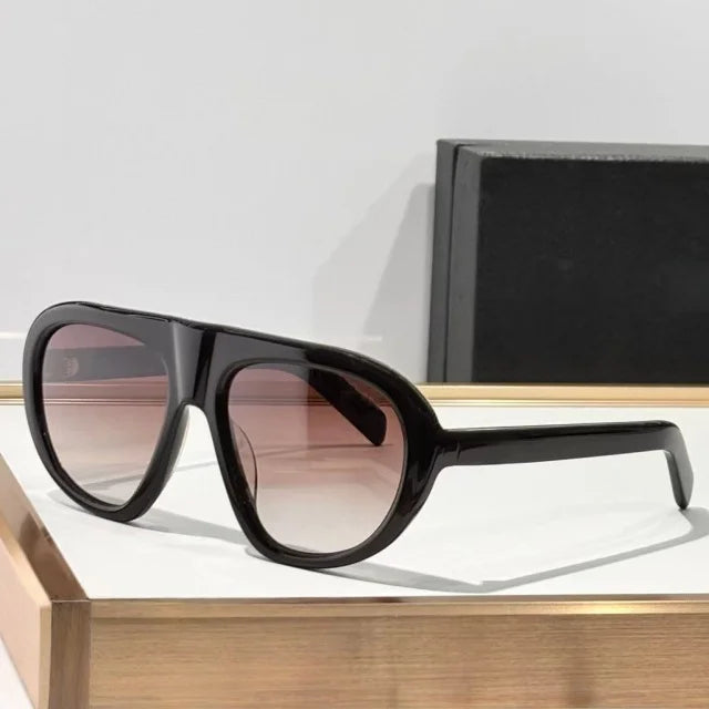 New Oversized Pilot Oval Sunglasses For Women Brand Designer Ladies Retro Eyeware Simple Outdoor Driving Traveling Sun Glasses