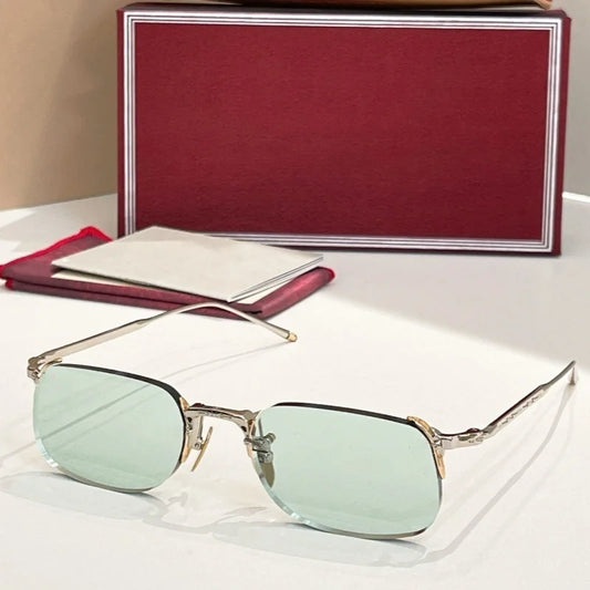 FONDA pure titanium frameless sunglasses - top-quality fashionable luxury accessories designed for both men and women with UV400
