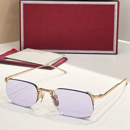 FONDA pure titanium frameless sunglasses - top-quality fashionable luxury accessories designed for both men and women with UV400