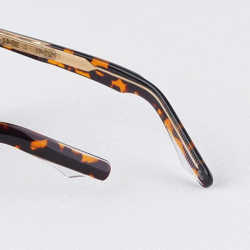 JMM Devaux Acetate Rectangle Sunglasses Uv400 Men and Women High Quality Classical Handmade Prescription Eyeglasses with Case
